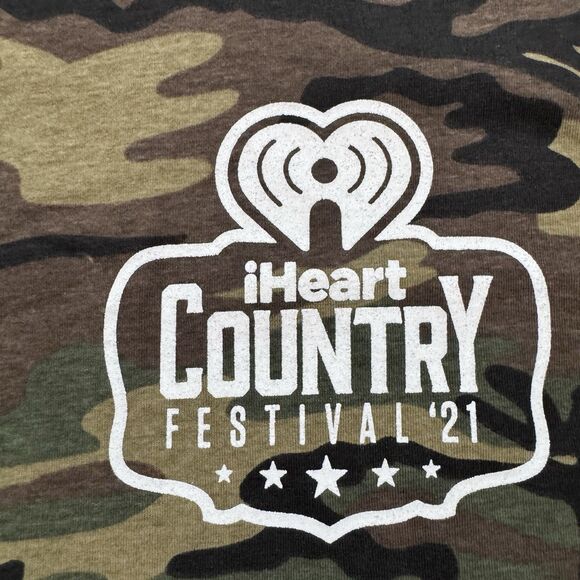 I Heart Country Festival Radio 2021 Camouflage Men’s XL T-shirt Toby Keith - Picture 3 of 4